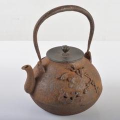 茶道具　鳥松文　鉄瓶　鉄釜　D　R6326 m28188075661_1.jpg?1695780085