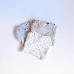ベビー長袖ボディ肌着95 3枚セット
