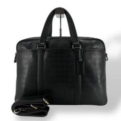 値下げ中！COACH ビジネスバッグ ブラック レザー　訳あり コーチ(COACH) アウトレット メンズ ビジネスバッグ・ブリーフ