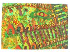 始まりの時代　高見沢耳のジクレー版画作品　一点物の版画作品です(A4サイズ) 始まりの時代 高見沢耳のジクレー版画作品 一点物の版画作品です