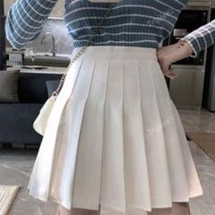 プリーツスカート ソリッド ハイウエスト SHEIN