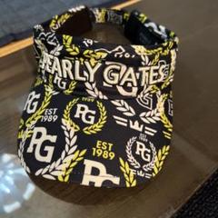 PEARLY GATES サンバイザー ネイビー/イエロー
