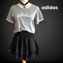 adidas fairy grunge tシャツ ピチT リンガー グレー