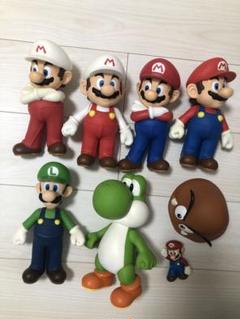 マリオキャラクター フィギュアセット 8体　ソフビ ハッピーセット スーパーマリオフィギュア 8体セット - メルカリ