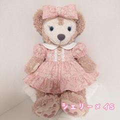 専用 シェリーメイ ハンドメイド チュール ワンピース パープルお花・オレンジ色 MY mama 刺繍 スパンコール モチーフ 約28cm 1枚 全2色