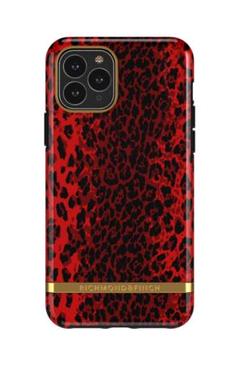 iPhone 11 Pro ケース レッドレオパードXゴールド