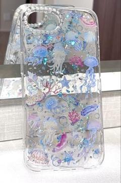 iPhone16e クラゲスマホケース 海 水族館 夏 いウミウシ