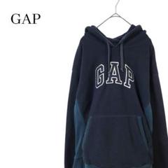 【y2k】ギャップ フード付きパーカー フーディー GAPロゴ ポケット S