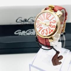 GagaMilano マヌアーレ40 レッド ブラックシェル Manuale 40mm マヌアーレ 40mm - GaGa MILANO -ガガミラノ