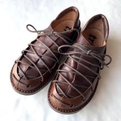 極美品✨トリッペン 約24.5㎝ レースアップ レザー 革靴 ダークブラウン 157-9113000.jpg