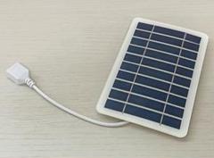 【USB】ソーラーパネル充電器 5V出力｜2Wポータブル太陽光発電・携帯のサムネイル