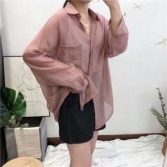 シースルー シャツ シアーシャツ 春服 レディース シャツ シアー トップス