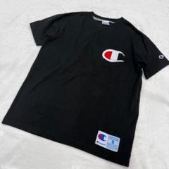 メンズ レディース champion 黒 Tシャツ チャンピオン S