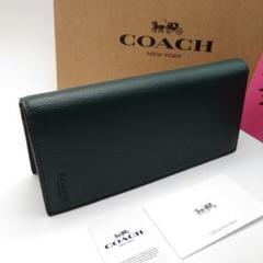 最新作 COACH 長財布 2つ折り長財布 メンズ 新品