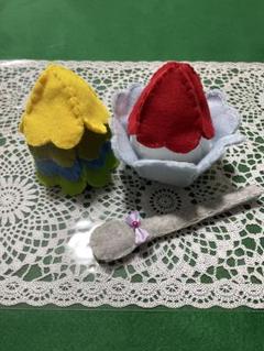 ♪ako♪ハンドメイド　かき氷セット　フエルトままごと