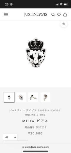 ジャスティデイビス　ピアス　F.D.L. HOOP JUSTIN DAVIS F.D.L. HOOP ピアス | ジャスティン デイビス（JUSTIN DAVIS