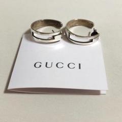 GUCCI Gピアス　ラウンド型　シルバー ヴィンテージ【未使用品】 GUCCI Gピアス ラウンド型 シルバー ヴィンテージ【未使用品