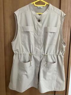 ウエストドロストベストベージュＬサイズ