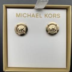 新品未使用品　マイケルコース　ピアス　ゴールド　ロゴ　MK アクセサリー