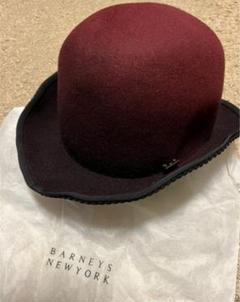 【未使用】バーニーズニューヨーク 中折れサーモハット 黒 サーモハット（2240080）｜BARNEYS NEW YORK(バーニーズ
