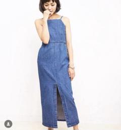 【美品】シンメ デニム キャミワンピース ロング スリット 板谷由夏 M 2025年最新】SINME キャミワンピースの人気アイテム - メルカリ