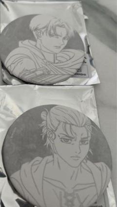 MAPPA TSUTAYA 進撃の巨人 缶バッジコレクション　エレン　リヴァイ