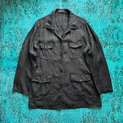80s 90s ARMANDO CALO linen safari jacket