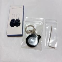 2個セット AirTagケース 六角レンチ付き シンプル ブラック ホワイト