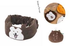ナガノマーケット　マレーグマ　ヘアバンド & おかおポーチ セット　ナガノのくま
