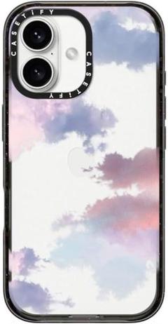 ✨ラスト1点✨ iPhone16Pro ワイヤレス充電対応ケース 雲柄 ブラック
