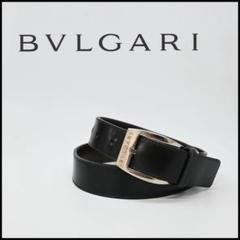 【美品】BVLGARI ブルガリ ベルト シルバー ブラック 20 BVLGARI ブルガリ ブルガリブルガリ ベルト 20230 ブラック