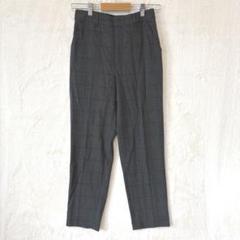 エニィスィス♦︎ズボン パンツ M チェック柄 裏起毛 あったか グレー 冬
