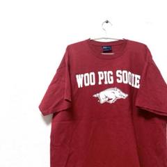 WOO PIG SOOIE MV SPORT レッド　XL Tシャツ　メンズ