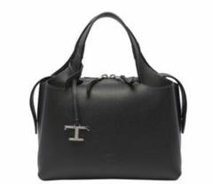 【未使用】 TOD’Sトッズ バウレットバッグレザーミディアムブラック