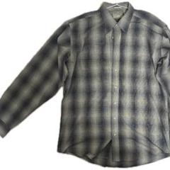 オンブレチェックシャツ 古着 シティーボーイ