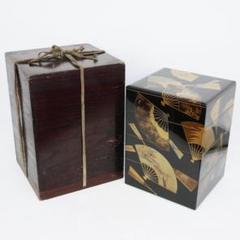 蒔絵 金蒔絵 重箱 4段 扇 漆 共箱 蒔絵 金蒔絵 重箱 4段 扇 漆 共箱