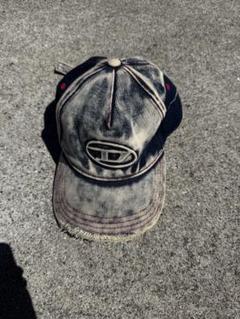ディーゼル DIESEL C-SEYMON ダメージ加工 デニムキャップ 帽子