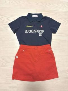 Le Coq Sportif ポロシャツ　スカート セット ゴルフウェア　L