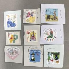 使用済み切手 スナフイン ムーミン 腹ペコあおむし ピーチ姫キキララ10枚セット