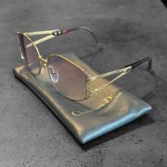 美品 DIOR AIR/F AUSH6 ゴールド ワンレンズ サングラス Y2K