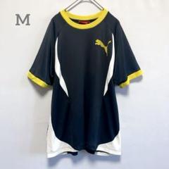 PUMA スポーツロゴ半袖Tシャツ トレーニングウェア　メッシュ　トップス　M