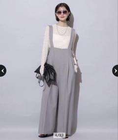 Arpege story サロペット　アルページュストーリー　美品 アルページュ ストーリー Arpege story 肩リボンサロペット （黒