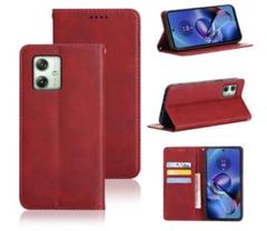 moto G64 5G / G64Y 5G ケース 手帳型 レッド ay-169