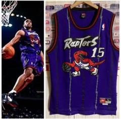 希少90s NIKE NBAトロントラプターズ/ヴィンス・カーターユニフォームL