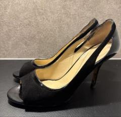 美品】ケイトスペード パンプス サンダル 7 1/2 ブラック 24.5