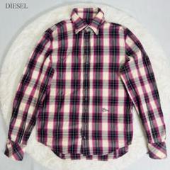【美品】DIESEL ディーゼル フランネルシャツ コットンシャツ