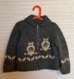 ビンテージ○LONG HOUSE波カウチンセーターsize M○231107k-m