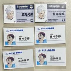 ハイキュー 星海光来 昼神幸郎 名刺 カード ファンパーク 鴎台