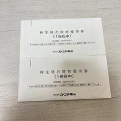 カワチ薬品株主優待券 10000円分 2冊セット（500円券×20枚