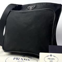 極美品/近年モデル✨プラダ ショルダーバッグ 三角ロゴプレート サフィアーノ